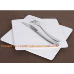 White Porcelain Square flat plates for restaurant hotel