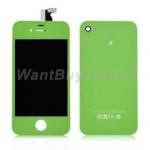 Glass Back Cover + Digitizer LCD Display Screen Assembly for iPhone 4S - Green