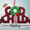 GodChild christmas ornament, 3D words ornament