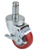 Medium duty caster with side brake