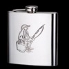 embossed hip flask