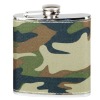 Skin-wrapped hip flask