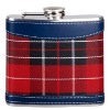 Skin-wrapped hip flask