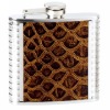 Duplex steel hip flask