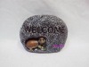 welcome sign, polyresin garden ornament