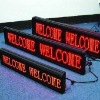 Amber 7*50dots led moving sign