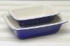 Rectangle plate-blue