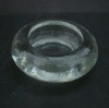 Glass candle holder