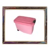 UW-FSC-009 Completely sealed pink square pet food container for small animals