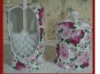 pink novelty brush and pot set