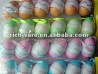 elegant colorful polyfoam easter eggs