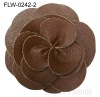 PU leather flower