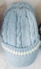 children cable visor winter hat