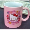 porcelain mug with decal