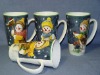 porcelain mug with cartoon design