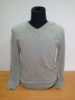 Men's V Neck Long Sleeve Pullover