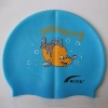 RH children cartoon silicone swimming cap/silicone swim cap/swim cap/swimming cap