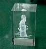 3D laser crystal craft,crystal cube