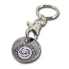 Trolley coin keyring.