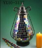 mosaic glass lantern