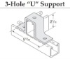 3 Hole U Support  U Fitting Strut Fitting  Strut Channel Fitting