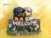 Resin Dogs,Polyresin Dog,Two Dogs