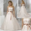 Strapless  Satin and Tull Wedding Gown  KL003