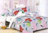 Reactive printed Twill bed sheet