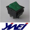 DPST green rocker switch IRS-201-1C