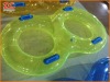 Inflatable Twin Swim Ring with Yellow Two Holes