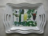 dinner set: melamine handled tray