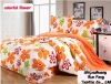 Printed Coral fleece bedding sets (duvet cover,blanket,pillow covers)