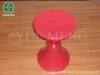 Red Hourglass Stool