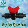 Drip tape bypass valve