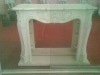 marble indoor fireplace