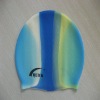 Wave pattern swim cap/swimming cap/silicone swim cap/silicone swimming cap