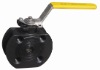 wafer ball valve PN16/40, with ISO5211 mounting pad , carbon steel