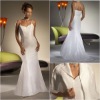 Strapless  Satin and Tull Wedding Gown  KL019