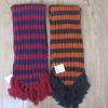 Stripe knitted scarf,knitted stripe scarf,Stripe scarf