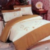 fly-em074 embroidery  bedding set/duvet cover /cotton bedding set /embroidery comforter set