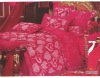 fly-j041  jacquard bedding set/cotton/ bedsheet/bedcover/4pcs/bedspread