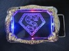 superman flash LCD hip hop belt buckle, fashion belt buckle