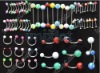 UV Acrylic Tongue Barbel/Nipple Ring Body Piercing Jewelry