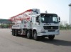 Truck-mounted concrete pump