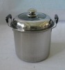 stainless steel stock pot with lid