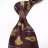 100% silk printed necktie