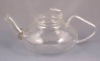 Heat resistant glass teapot