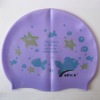 RH children cartoon swim cap/swimming cap/silicone swimming cap