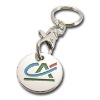 Trolley coin keyring.