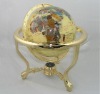 Gemstone globe table stand